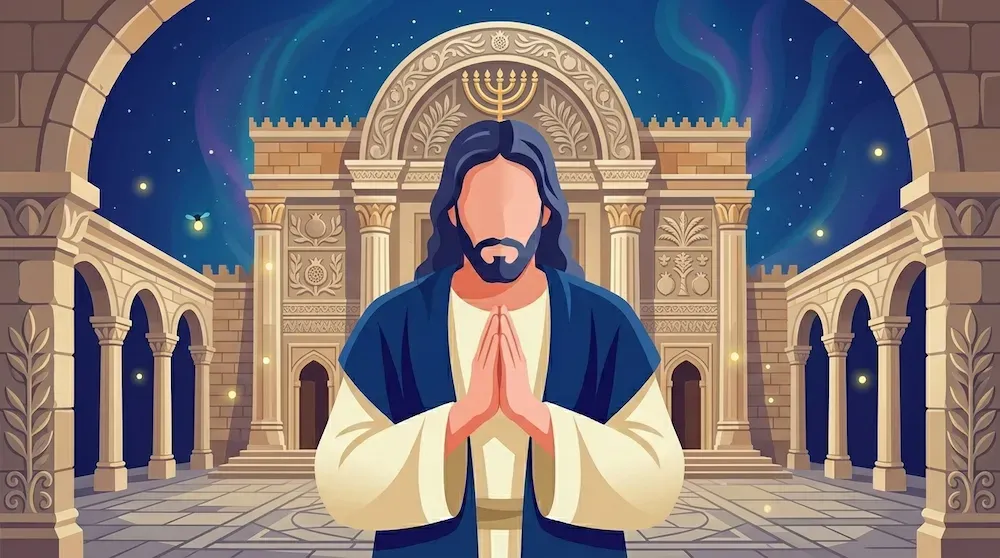 Jesus praying, seeking God's presence
